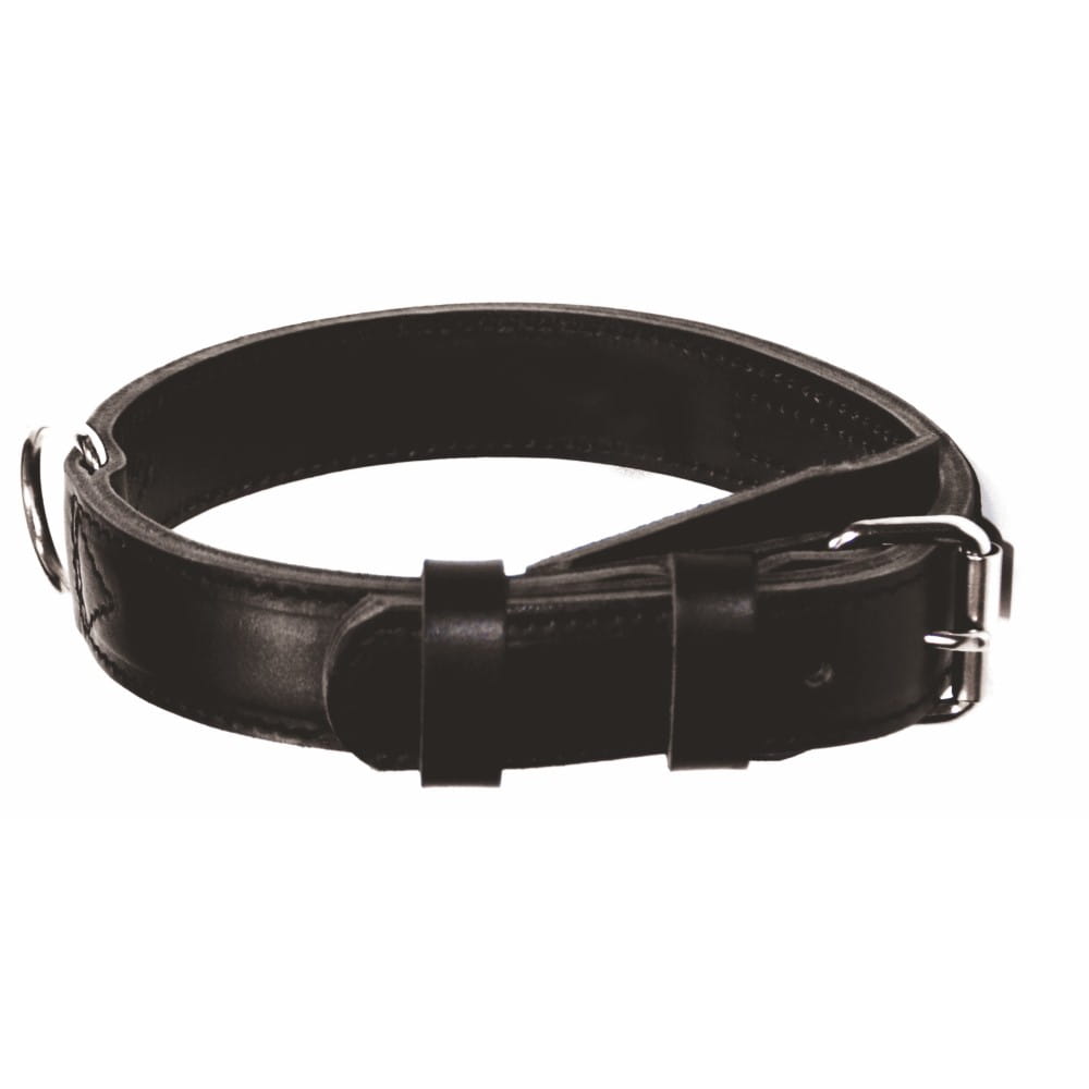 Dingo Gear CYWIL – нашийник от естествена кожа, черен цвят