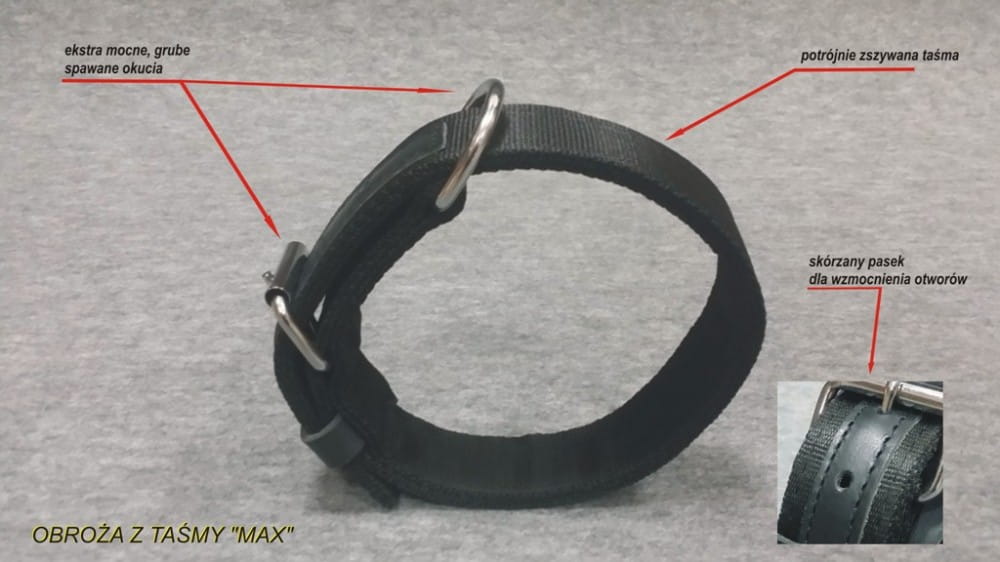 Dingo Gear MAX – каишка с ленти, черен цвят