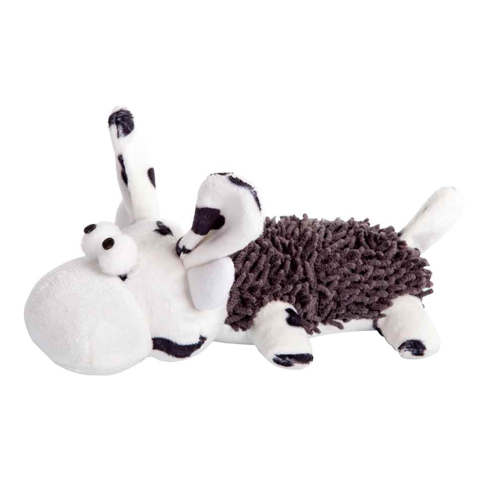 Плюшена играчка за моп със свирка за кучета - крава