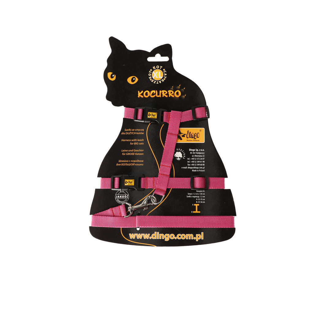 Котешки нагръдник и каишка "kocurro"