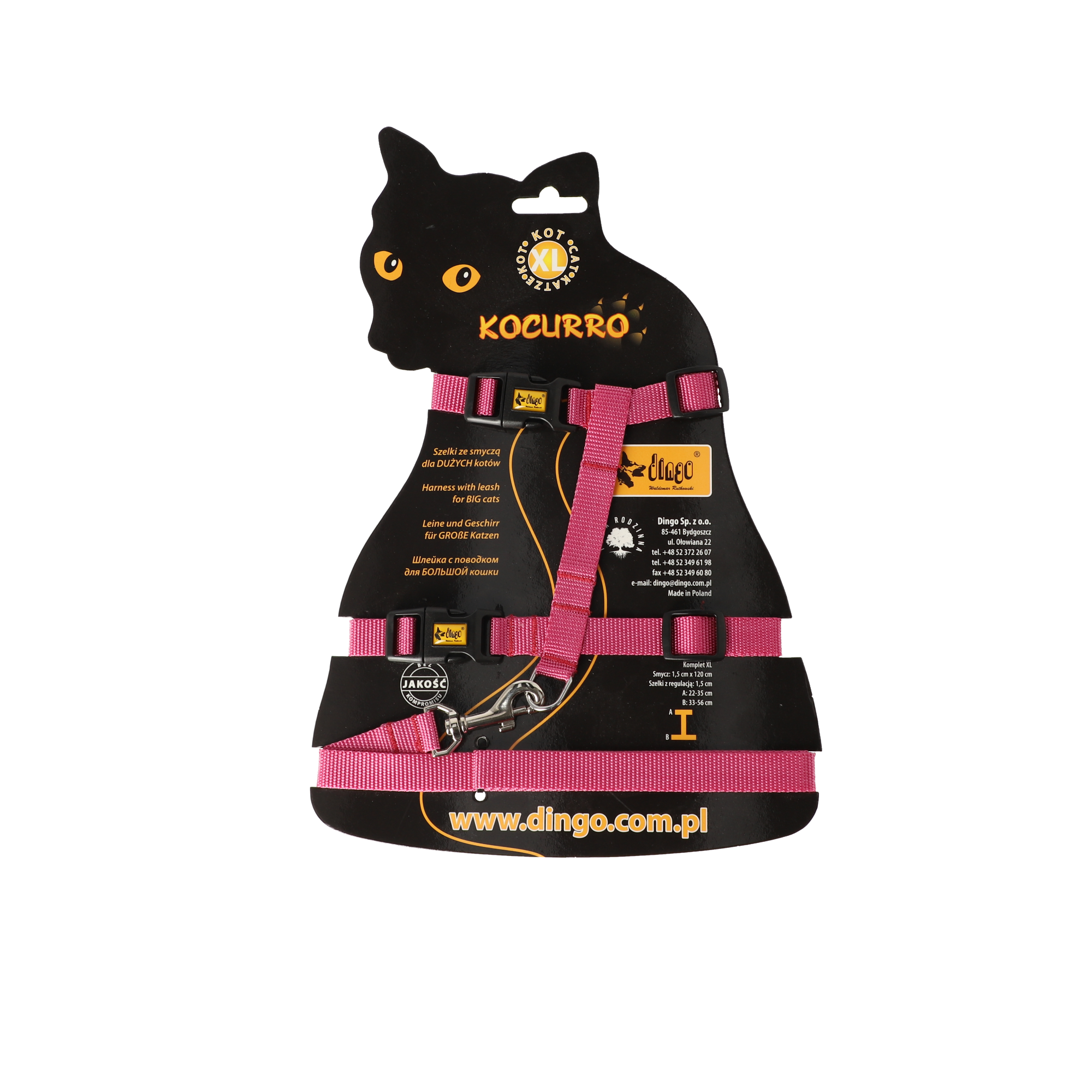 Котешки нагръдник и каишка "kocurro"