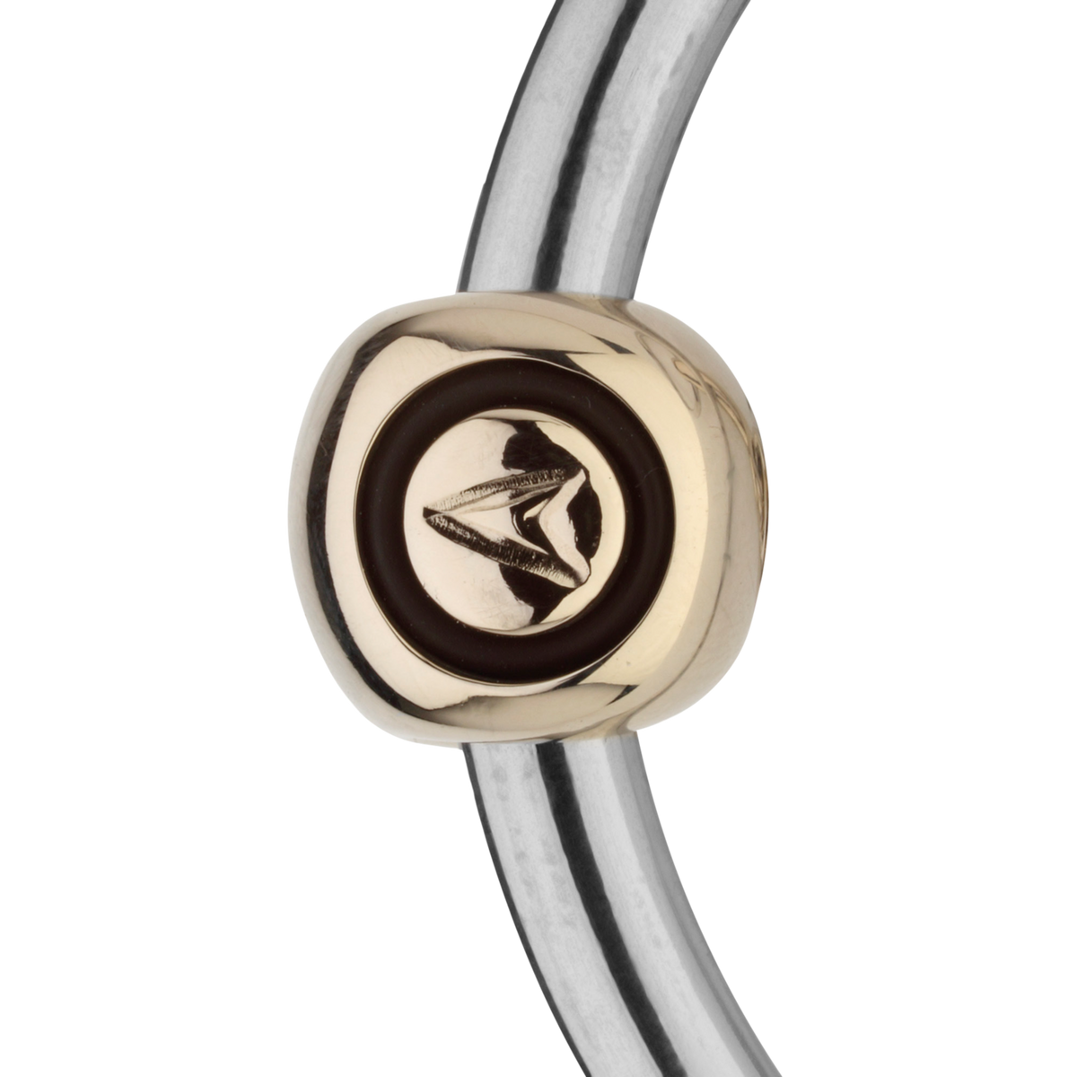 Bridon Dynamic RS eggbutt pentru ponei / cai islandezi, cu inele în formă de D, 14 mm, cu două articulații