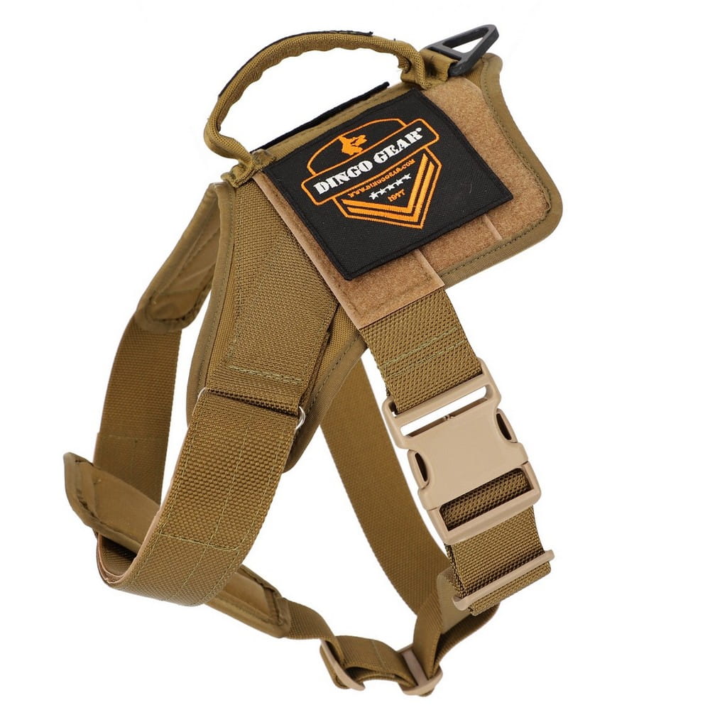 Dingo Gear – Многофункционален кучешки нагръдник за патрулиране и тактическо обучение
